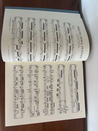 Partitura Franck: Preludio, Coral y Fuga