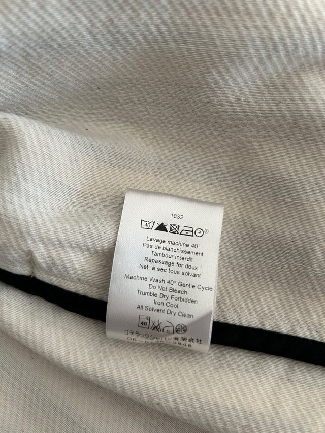 Kimono rayado blanco y negro