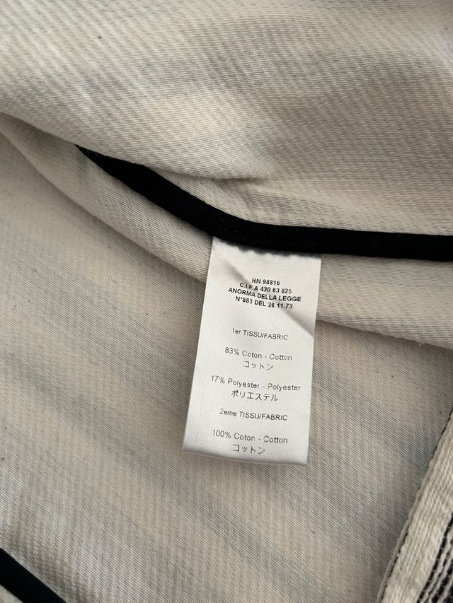 Kimono rayado blanco y negro