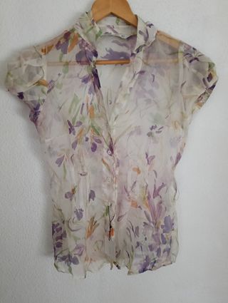 Blusa seda de Zara 