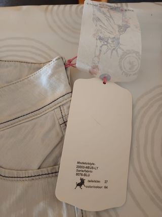 Pantalones Lois blancos talla 27 (36)