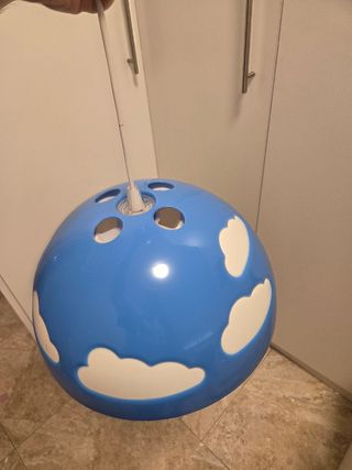 Lámpara infantil nubes azul
