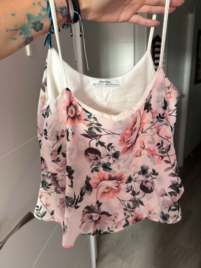 Top turquesa - Tirantes vuelo