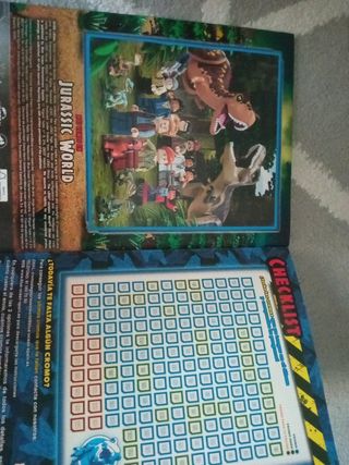 Cromos album completo lego Jurassic world