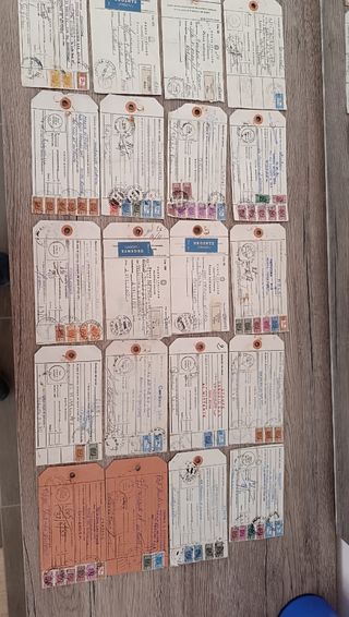 Targhette spedizione anni '80