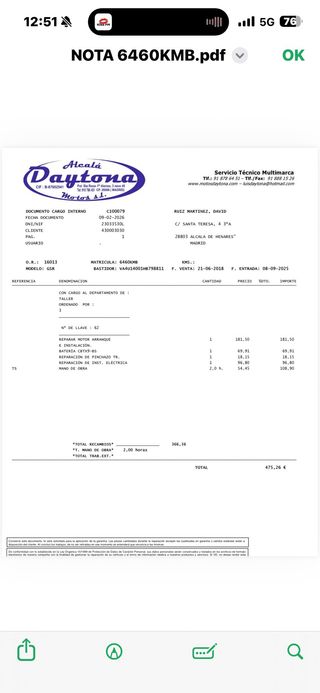 KSR GSR 125 - Moto negra 44.500km Itv en vigor.