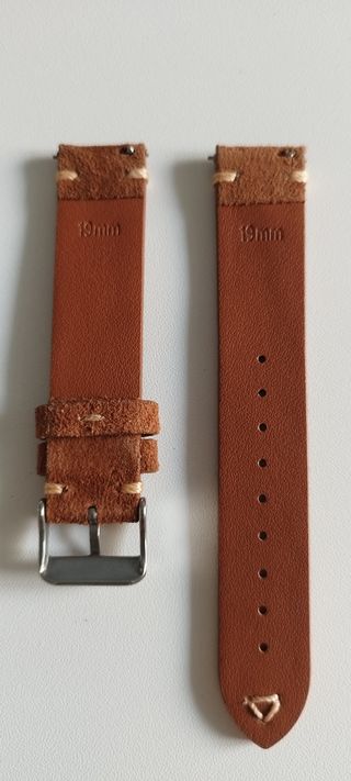 Correa reloj ante marrón 19mm