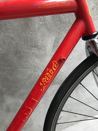 Bicicleta fixed roja