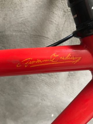 Bicicleta fixed roja