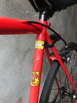 Bicicleta fixed roja