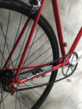 Bicicleta fixed roja