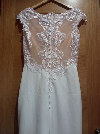 Vestido novia sirena talla 36-38