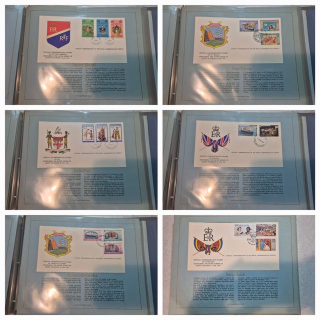 Francobolli Giubileo regina Elisabetta II 1977 