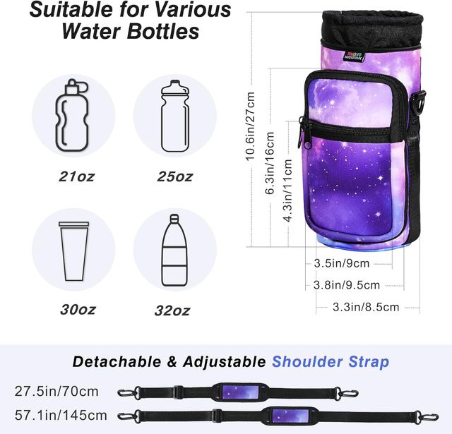 Bolsa Magnética para Gimnasio, Portabotellas Agua