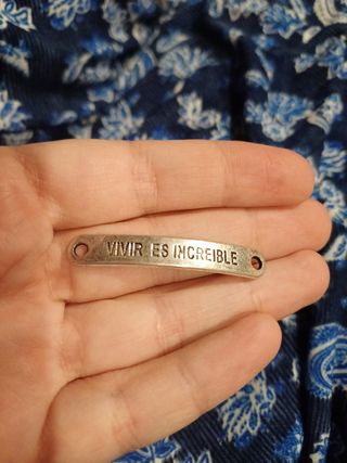 34 Chapas para pulseras de metal
