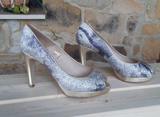 Botines Cowboy Plata - Elegantes