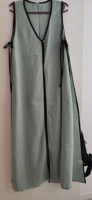 Mono verde - Vestido largo