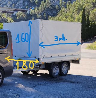 Alquiler Remolque h/2500Kg Ibi