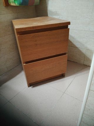 Cajonera madera 2 cajones NO ENVÍO