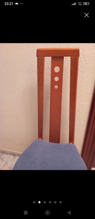 6 sillas madera - 15€/ud