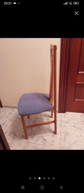 6 sillas madera - 15€/ud