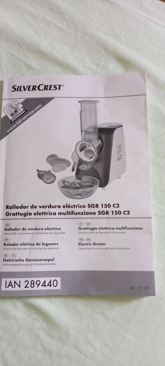 Rallador eléctrico SilverCrest SGR 150 C2