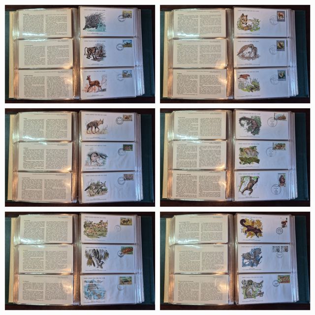 Francobolli WWF animali primo giorno 