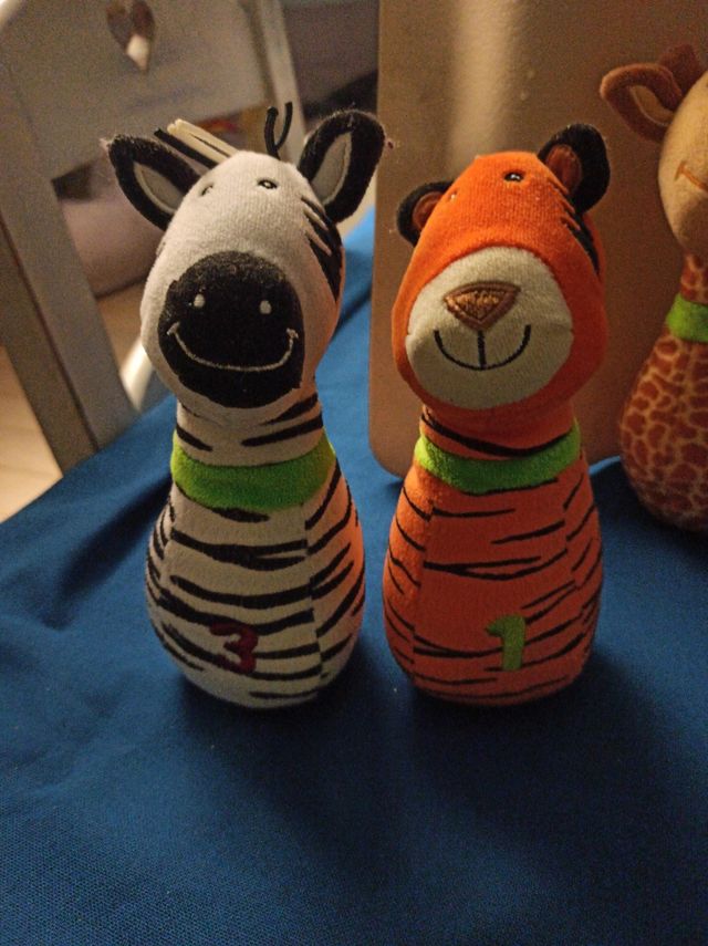 Set Birilli Animali Peluche