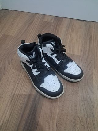 Botines niña - Blanco y Negro - Talla 36