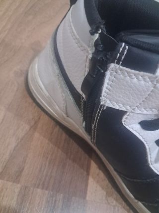 Botines niña - Blanco y Negro - Talla 36
