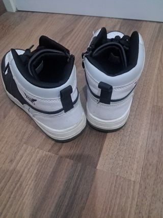 Botines niña - Blanco y Negro - Talla 36