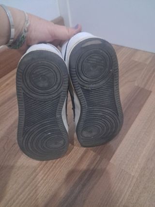 Botines niña - Blanco y Negro - Talla 36
