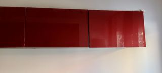 Puertas y frentes cajón Ikea Besta rojos