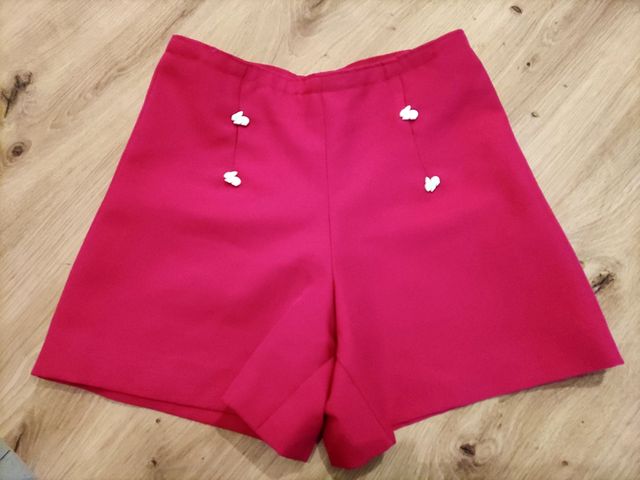 Shorts niña fucsia -talla 5