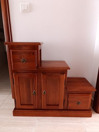 Mueble auxiliar escalera madera 3 estantes