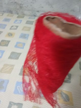 Encaje rojo - Rollo de tela