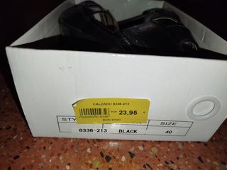 Sandalias negras tacón 40