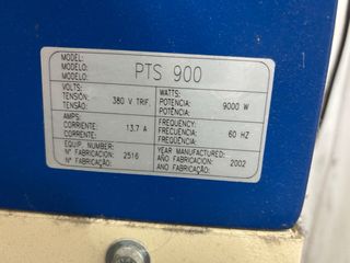 Prensa termo fijadora de sublimación hidráulica.