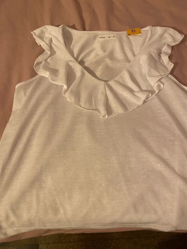 Top blanco Lefties - Talla XL