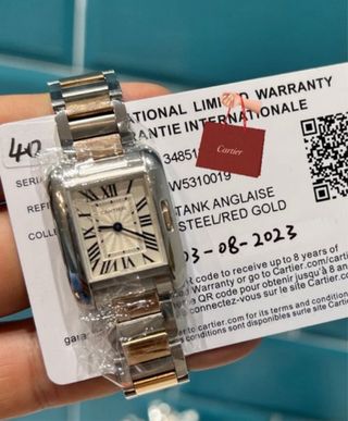 Cartier Tank Anglaise Reloj