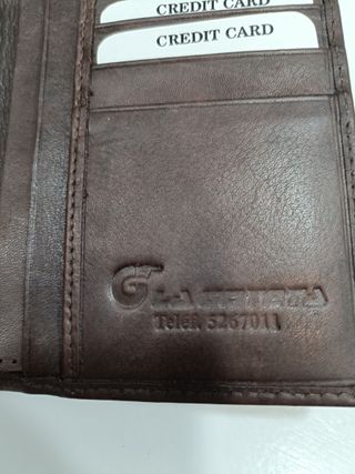 Cartera de auténtico cuero Difontti