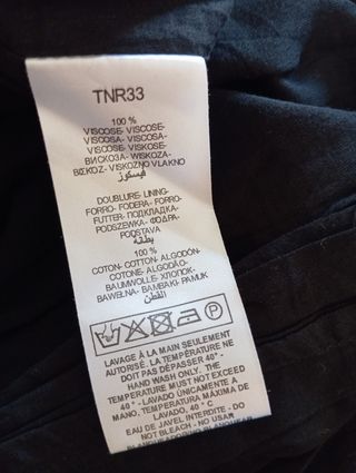 Vestido largo Corte Inglés - Negro, multicolor
