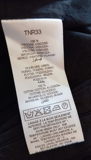 Vestido largo Corte Inglés - Negro, multicolor