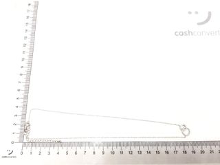 collar plata 925mm con piedra con circonita 19 5cm