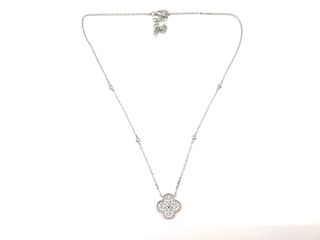 collar plata 925mm con piedra con circonita 19 5cm