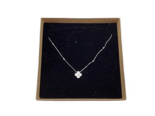collar plata 925mm con piedra con circonita 19 5cm