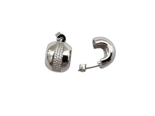 pendientes plata 925mm con piedra con circonita