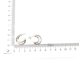 pendientes plata 925mm con piedra con circonita