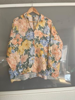 Camisa Uterqüe floral multicolor
