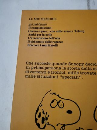 Libro Mondadori Snoopy raro perfetto 1988